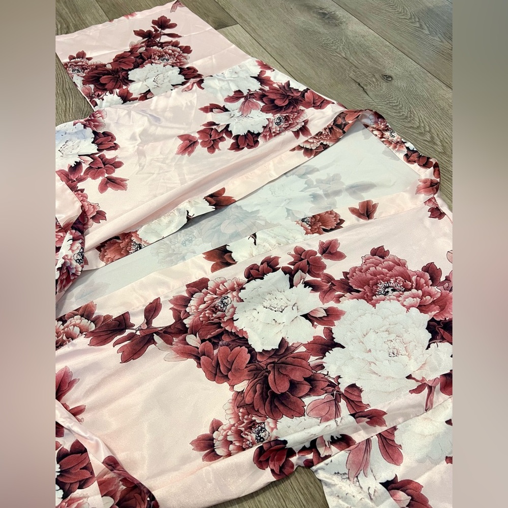 Satin Kimono Style Robe - Picture 2 of 8
